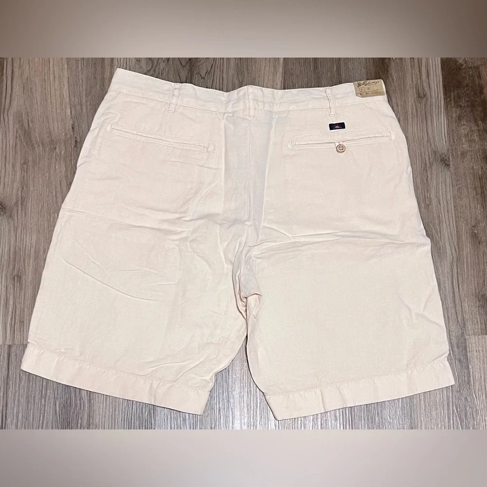 Men's New With Tags Faherty Malibu Linen Blend Chinos in Cream
